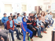 بالصور: محاضرات هادفة في مدرسة ابن سينا بمدينة الرملة